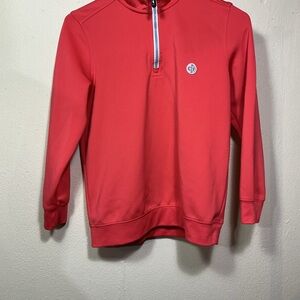 Red Quarter-Zip Pullover